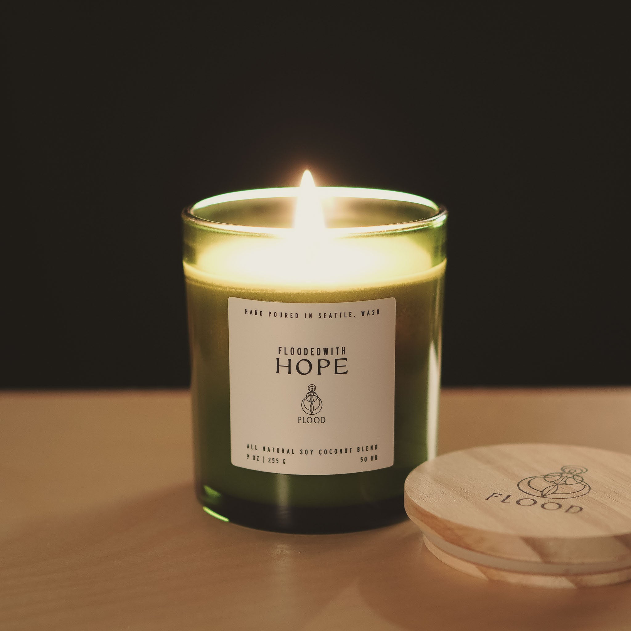 FloodedWith Hope candle