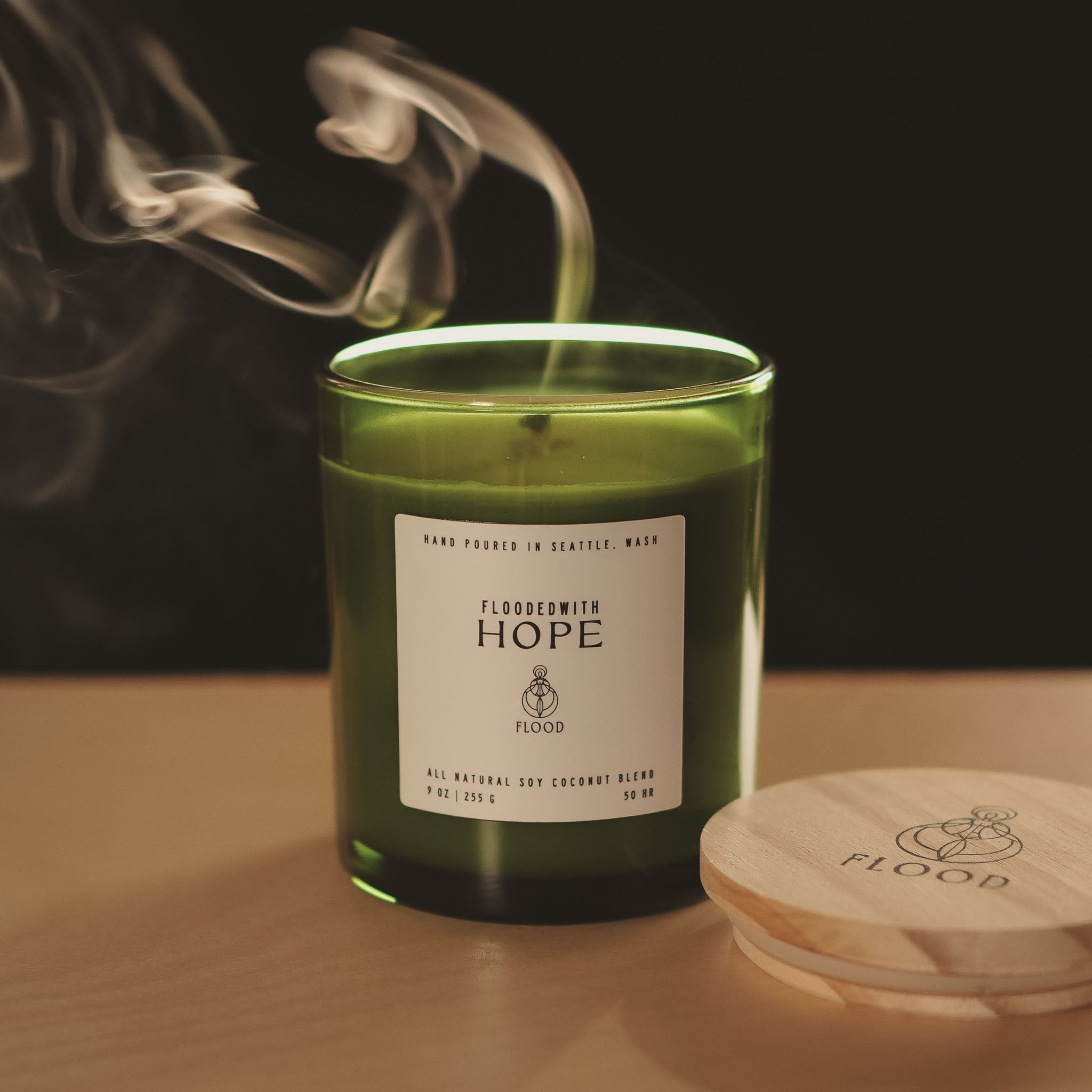 FloodedWith Hope candle