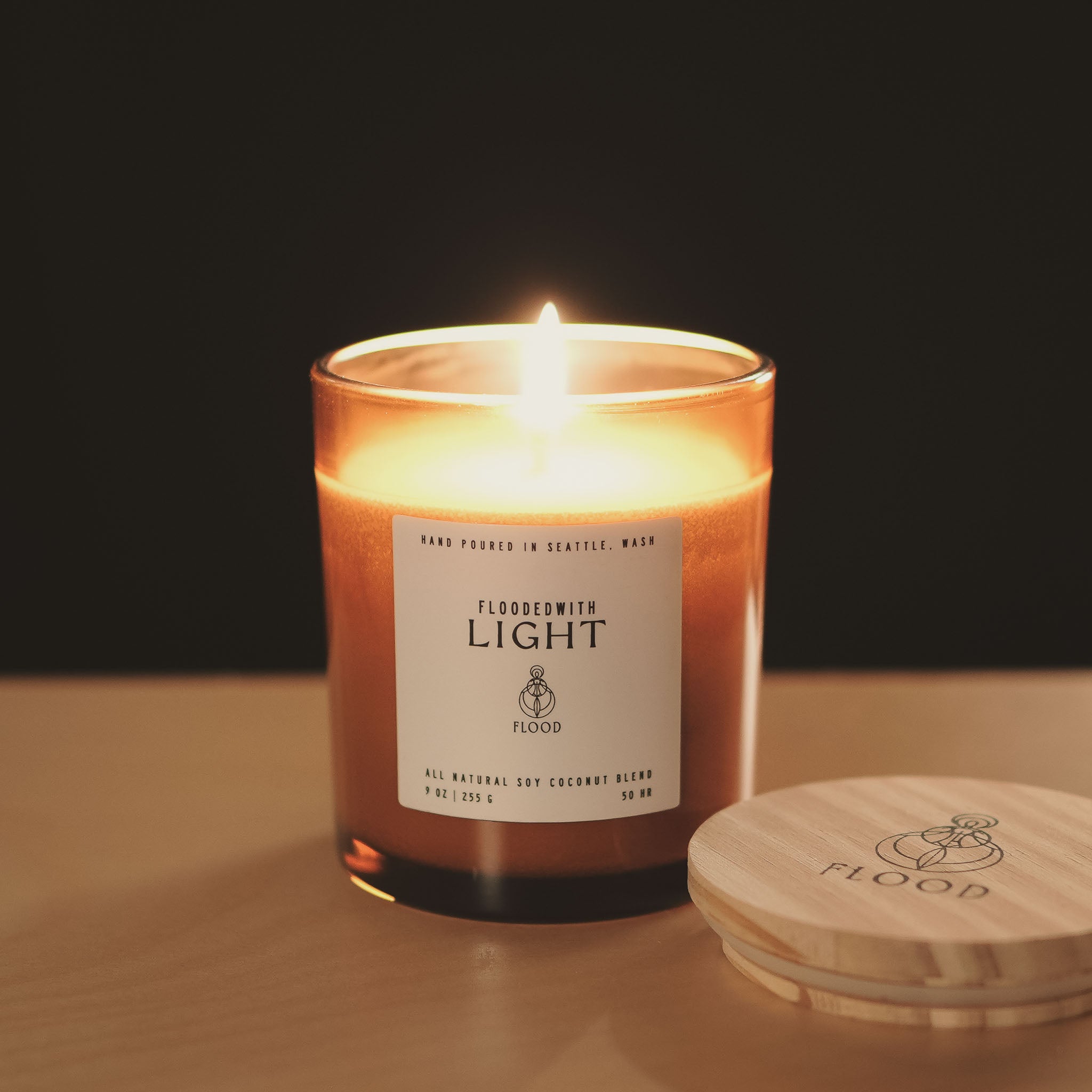 FloodedWith Light candle