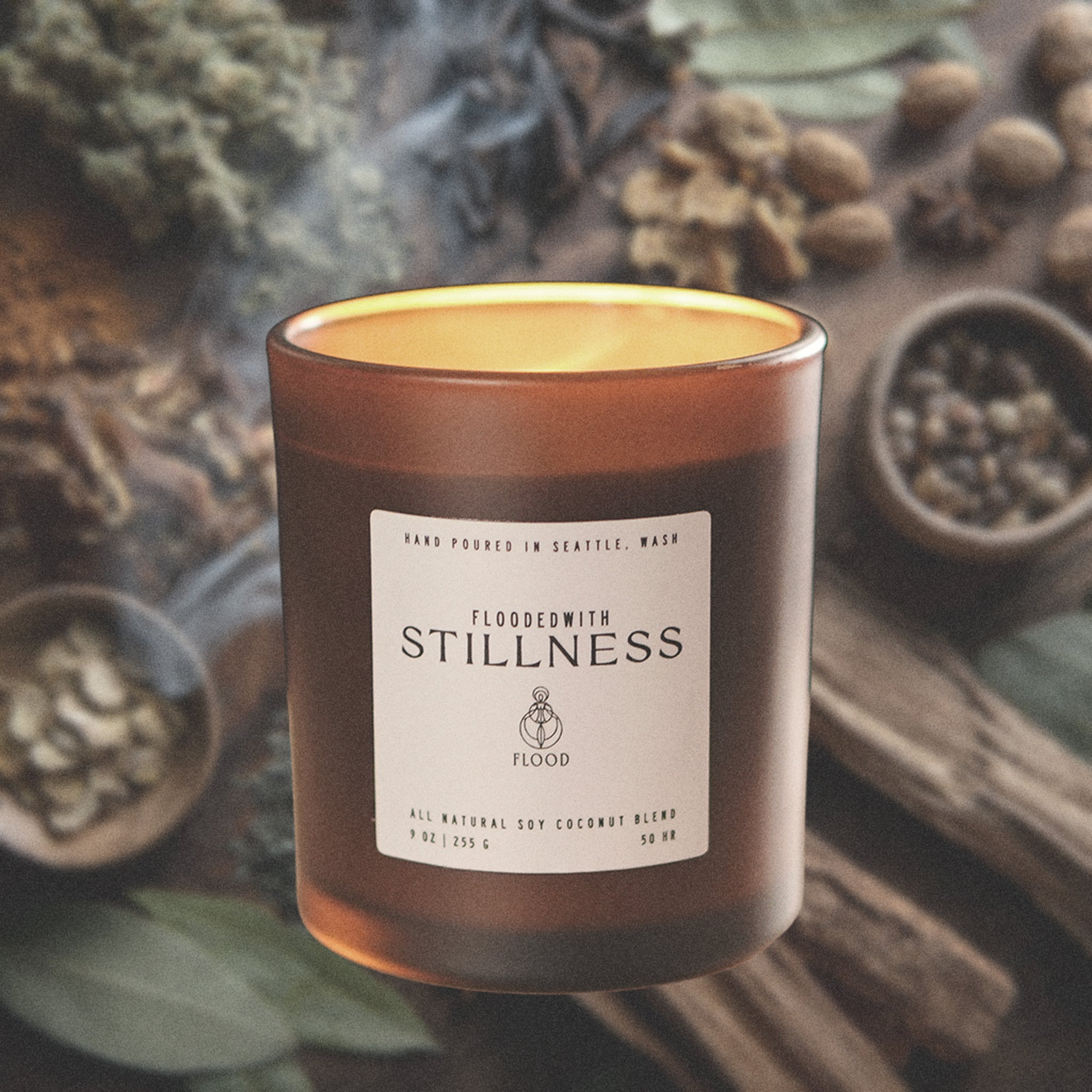 FloodedWith Stillness candle