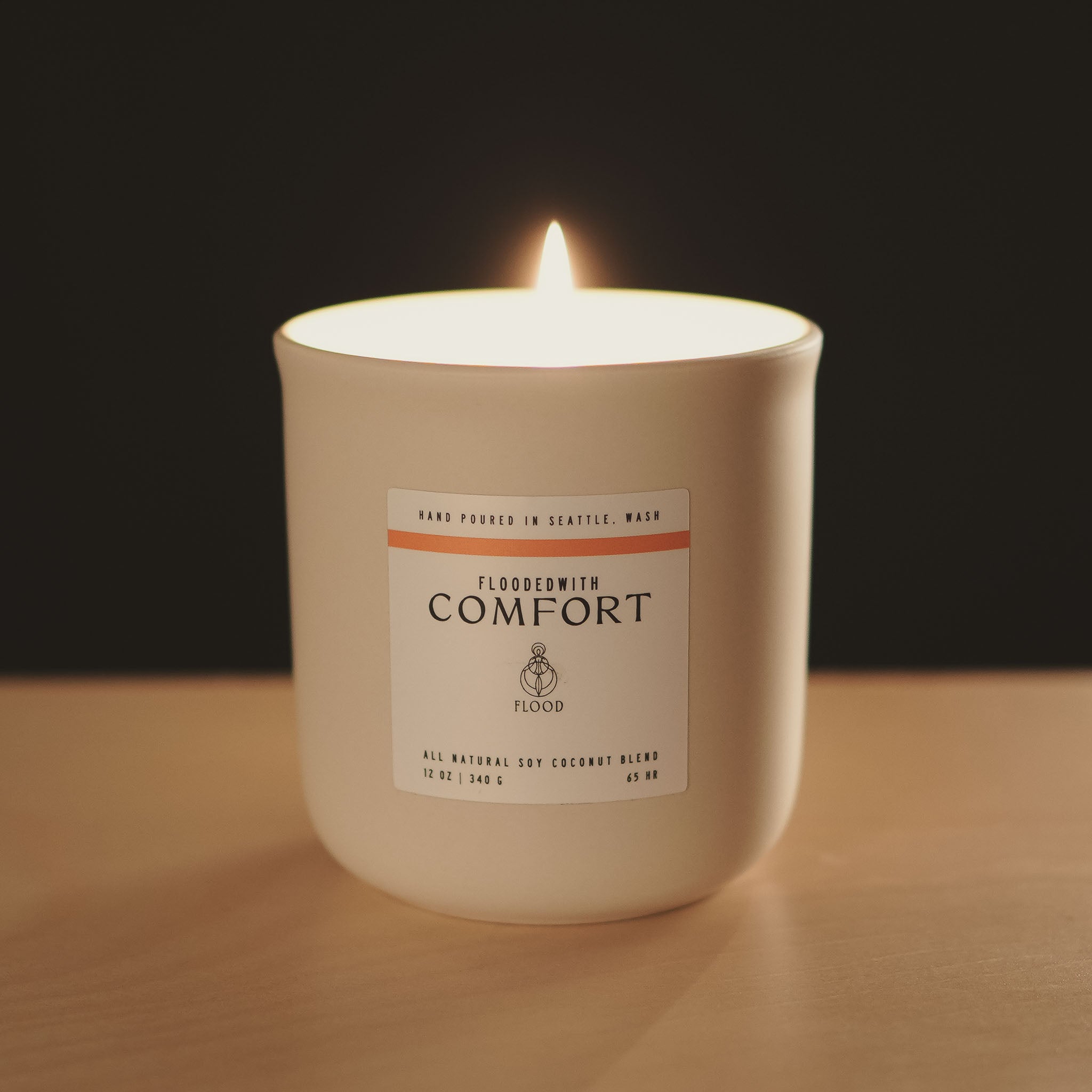 FloodedWith Comfort candle