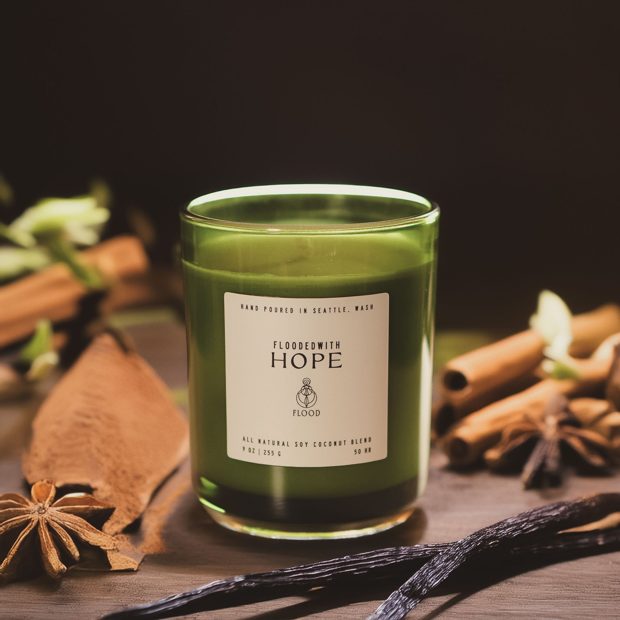 FloodedWith Hope candle