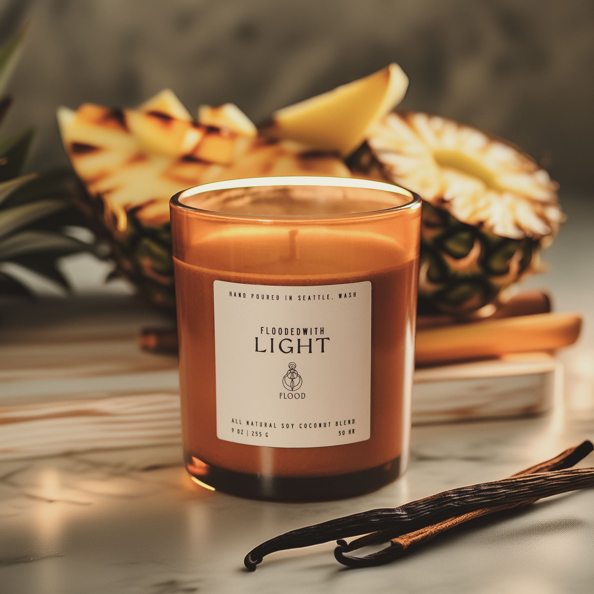 FloodedWith Light candle