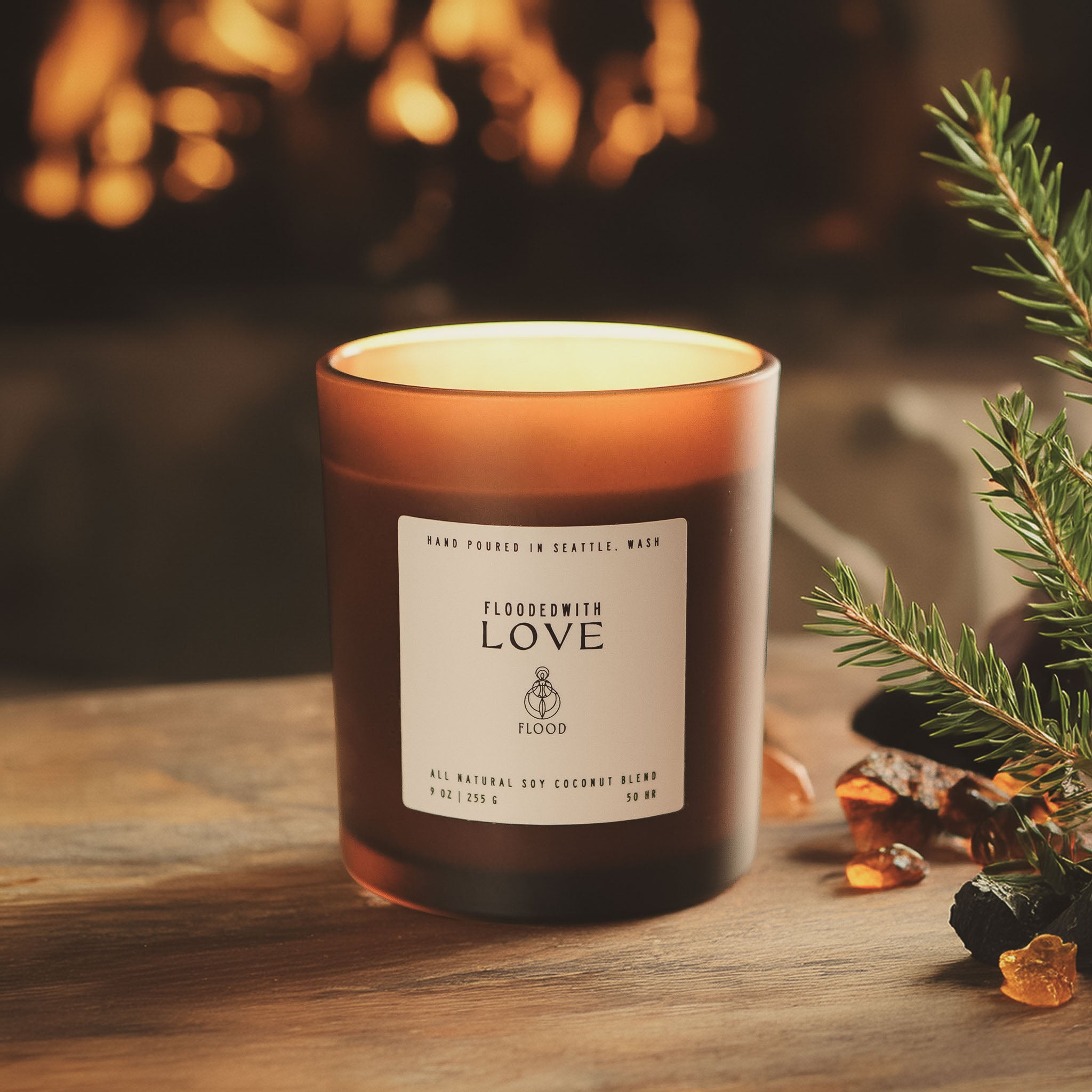 FloodedWith Love candle