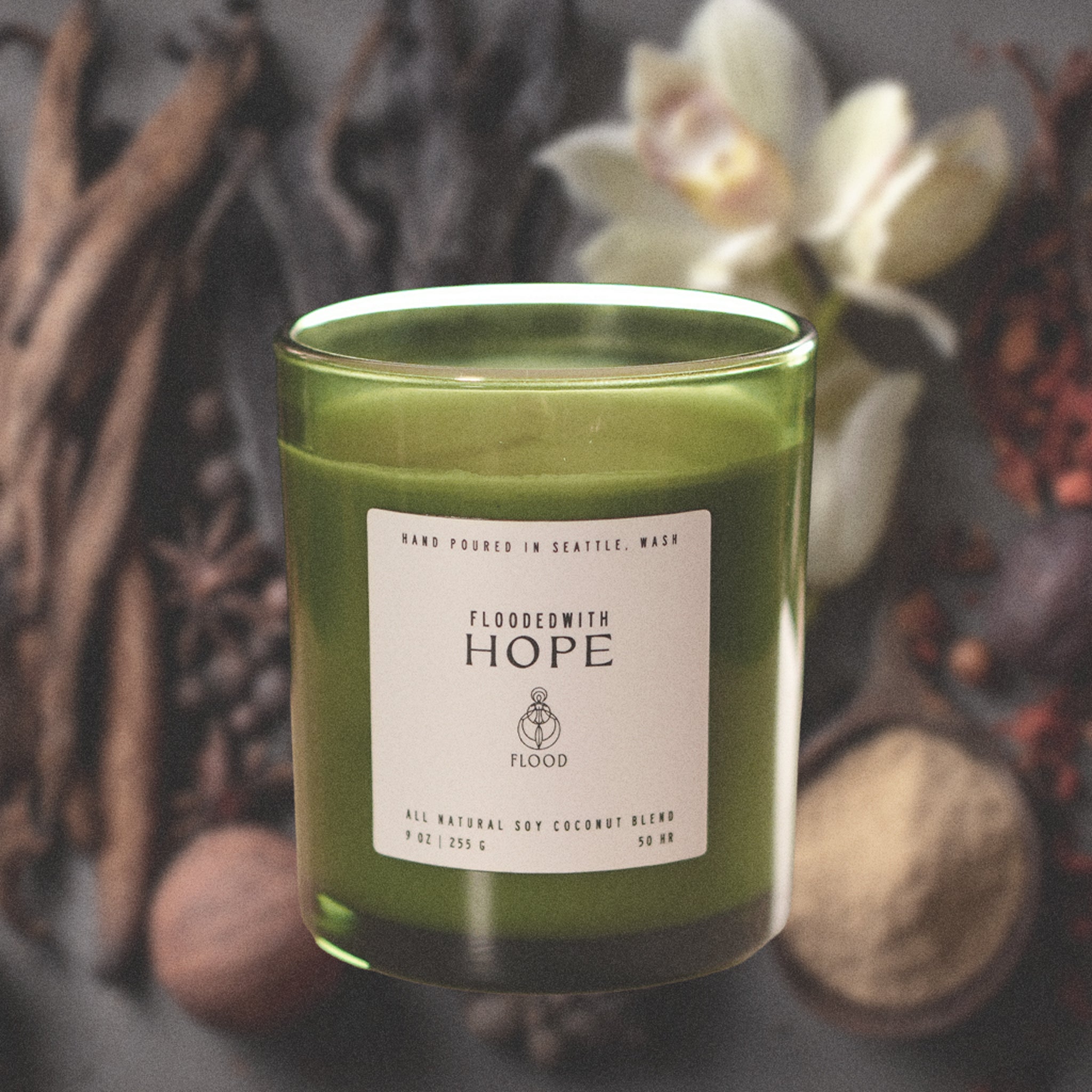 FloodedWith Hope candle