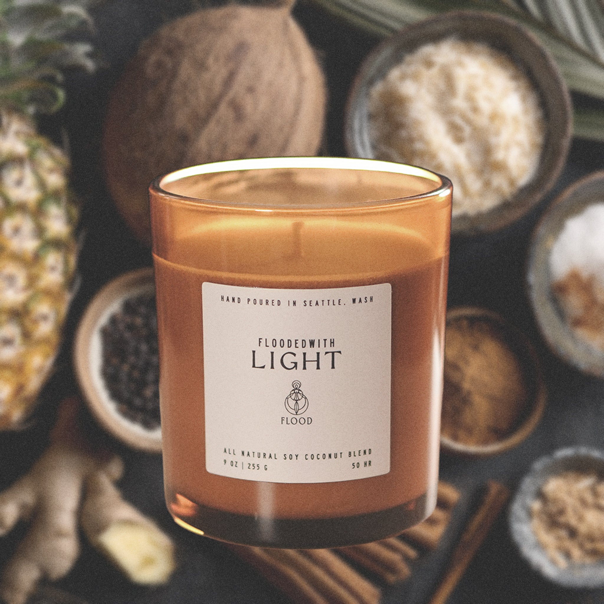 FloodedWith Light candle