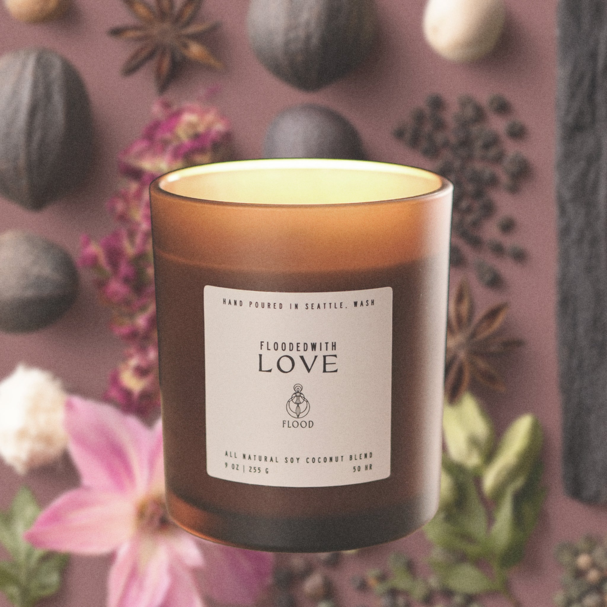 FloodedWith Love candle